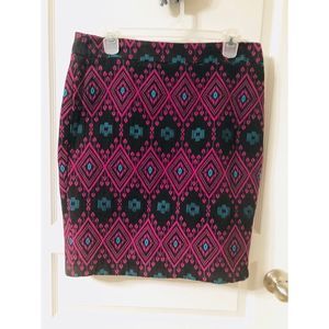 Ann Taylor Tribal Embroidered Skirt